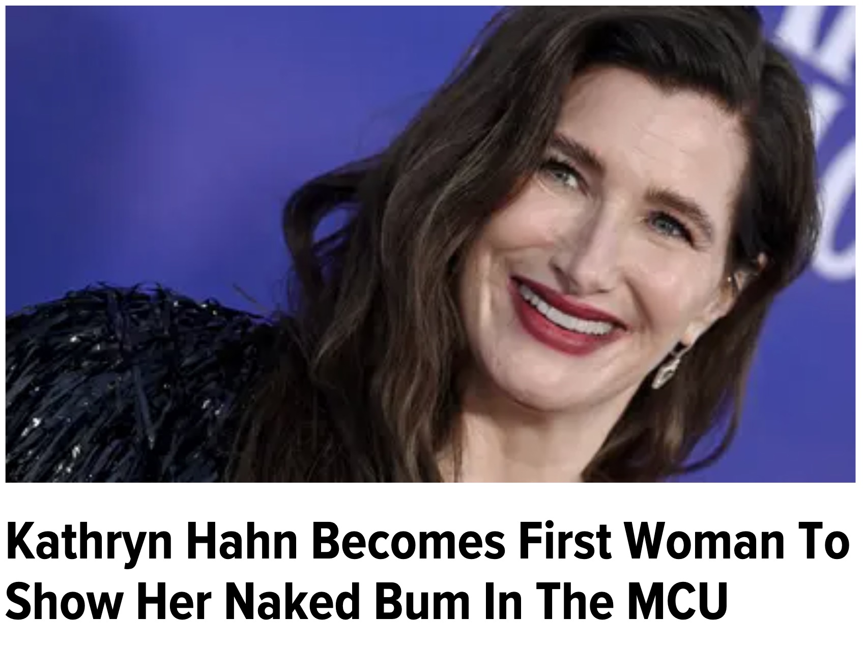 photo caption - Kathryn Hahn Becomes First Woman To Show Her Naked Bum In The Mcu